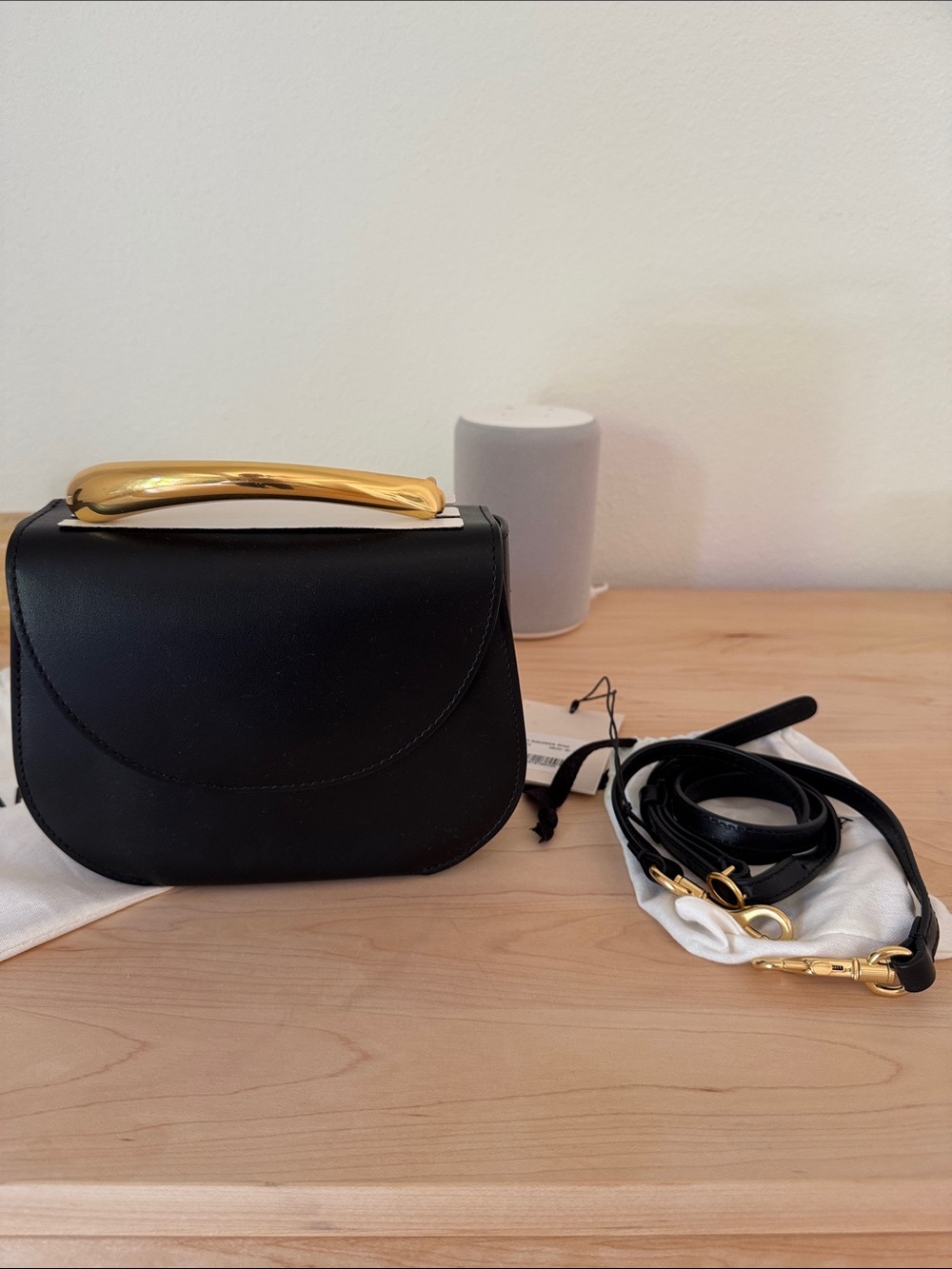Cuyana Nova sculpted handle crossbody bag